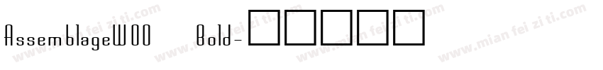 AssemblageWOO Bold字体转换